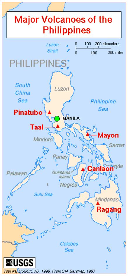 volcano map philippines
